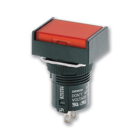 OMRON A165L-JAA-24D-2 A165L-JAA-24D-2 A16 7766C A165LJAA24D2 OMRON Pushbutton, illuminated, rectangular, IP65, blue